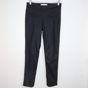 I Love Tyler Madison Mara Waxed Black Pants, Small